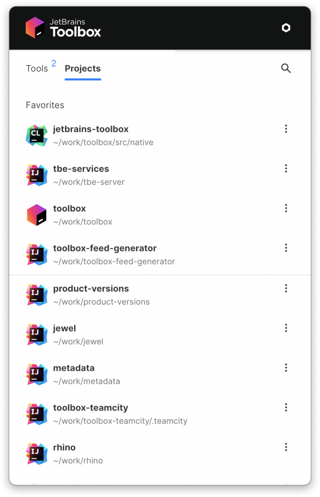 Удобный инструмент для работы с продуктами от JetBrains - Toolbox App
